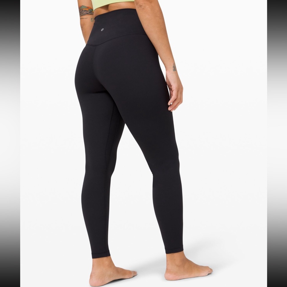 Black Lululemon align leggings 28”